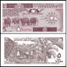 SOMALIA 5 SHILLINGS 1986 BUFALOS Pick 31C BILLETE SC Soomali Republic SOOMAALIYA 5 ShilinG AUNC BANKNOTES