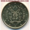 . 1ª AÑO DE EMISIÓN SIN EL PAPA FRANCISCO x VATICANO 50 CENTIMOS 2017 MONEDA DE LATON SC Euro