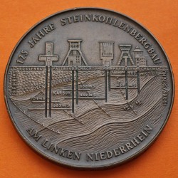 1982 ALEMANIA MEDALLA DE BRONCE Gewerkschaft Rheinpreussen 125 Steinkohlenbergbau GERMAN MINEY MEDAL