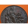 @LUJO@ 1854 VATICANO MEDALLA DE COBRE VATICAN MEDAL PIUS IX NURSERY SCHOOL IN ROME Girometti ITALIAN PAPAL STATES