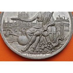 @ESCASA@ 1881 ITALIA MEDALLA DE ZINC MILANO ESPOSIZIONE NAZIONALE Medaglia Medal NATIONAL EXPOSITION
