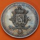 . 1965 MEXICO MEDALLA DE PLATA RECUERDO DE LA VISITA DE S.M. REYES DE BELGICA PLATA silver medal