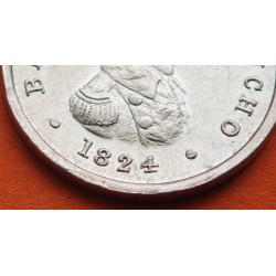 . 1924 PERU MEDALLA DE PLATA 1824 CENTENARIO DE LA BATALLA AYACUCHO modulo 1/2 REAL