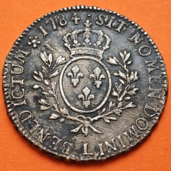 @ESCASA@ FRANCIA 1 ECU 1764 Letra L Ceca de BAYONNE Rey LOUIS XV MONEDA DE PLATA KM.512.12 France & Navarra