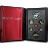 CANADA 1985 PRESTIGE SET 1+5+10+25+50 Centavos + 1 Dolar GANSO Latón + 1 DOLAR 1985 RENO NATIONAL PARKS PLATA 7 monedas