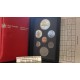 CANADA 1986 PRESTIGE SET 1+5+10+25+50 Centavos + 1 Dolar CANOA Nickel + 1 DOLAR 1986 VANCOUVER RAILWAY TREN PLATA 7 monedas