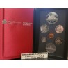 CANADA 1987 PRESTIGE SET 1+5+10+25+50 Centavos + 1 Dolar CANOA Nickel + 1 DOLAR 1987 BARCO DAVIS STRAIT PLATA 7 monedas