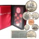 CANADA 1987 PRESTIGE SET 1+5+10+25+50 Centavos + 1 Dolar CANOA Nickel + 1 DOLAR 1987 BARCO DAVIS STRAIT PLATA 7 monedas