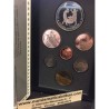 CANADA 1988 PRESTIGE SET 1+5+10+25+50 Centavos + 1 Dolar GANSO Latón + 1 DOLAR 1988 SAINT MAURIC IRONWORKS PLATA 7 monedas