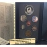 CANADA 1988 PRESTIGE SET 1+5+10+25+50 Centavos + 1 Dolar GANSO Latón + 1 DOLAR 1988 SAINT MAURIC IRONWORKS PLATA 7 monedas