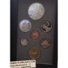 CANADA 1990 PRESTIGE SET 1+5+10+25+50 Centavos + 1 Dolar GANSO Latón + 1 DOLAR 1990 HENRY KELSEYS INDIOS NATIVOS PLATA 7 monedas