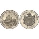 LIECHTENSTEIN 5 ECU 1993 CASTILLO GUTENBERG y ADHESION A LA UNIÓN EUROPEA MONEDA DE NICKEL PROOFLIKE cápsula