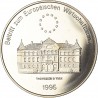 LIECHTENSTEIN 5 ECU 1995 CASTILLO VADUZ y ACUERDO MONETARIO MONEDA DE NICKEL PROOFLIKE cápsula