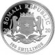 SOMALIA 100 SHILLINGS 2020 ELEFANTES ENFRENTADOS MONEDA DE PLATA PROOFLIKE Oz Ounce silver coin 1 ONZA