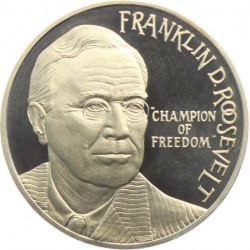 HOLANDA 2,50 ECUS 1994 FRANKLIN D. ROOSVELT CHAMPION OF FREEDOM KM.X.81 MONEDA DE NICKEL SC The Netherlands 2-1/2
