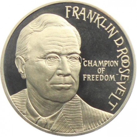 HOLANDA 2,50 ECUS 1994 FRANKLIN D. ROOSVELT CHAMPION OF FREEDOM KM.X.81 MONEDA DE NICKEL SC The Netherlands 2-1/2