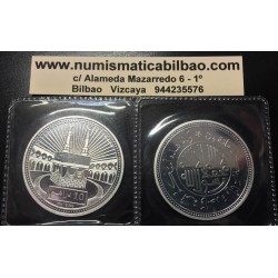 @RARA@ EMIRATOS ÁRABES UNIDOS 10 DIRHAMS 2015 LA MECA WORLD ISLAMIC MINT MONEDA DE PLATA PROOFLIKE 1 ONZA