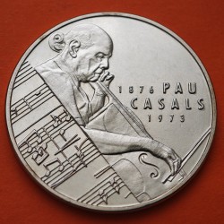 CATALUÑA 5 ECU 1993 MÚSICO PAU CASALS KM.X.M.11 MONEDA DE NICKEL SC 5 Catalunya