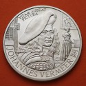 HOLANDA 2,50 ECUS 1996 JOHANNES VERMEER KM.X.99 MONEDA DE NICKEL SC The Netherlands 2-1/2