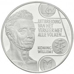 @ESTUCHE y CERTIFICADO@ HOLANDA 25 ECU 1992 WILLEM I KM.X.50 MONEDA DE PLATA PROOF The Netherlands silver 0,74 ONZAS