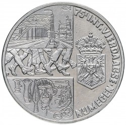 @ESTUCHE + CERTIFICADO Tirada 2.750@ HOLANDA 25 ECU 1991 FOUR DAY MARCH KM.X.42 MONEDA DE PLATA PROOF The Netherlands 0,74 ONZAS