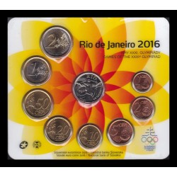 ESLOVAQUIA CARTERA OFICIAL EUROS 2012 BU SET 1+2+5+10+20+50 Centimos + 1 EURO + 2 EUROS 2012 OLIMPIADA LONDRES SC KMS Slovakia