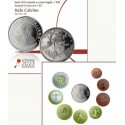@AGOTADA@ ITALIA CARTERA OFICIAL EUROS 2023 UNC 1+2+5+10+20+50 Centimos 1€ + 2 EUROS 2023 + 5 EUROS 2023 ITALO CALVINO PLATA SET