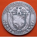 PANAMA 1/2 BALBOA 1966 BUSTO DE BALBOA KM.12.A.1 MONEDA DE PLATA MBC Medio Balboa 1966 silver coin