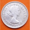AUSTRALIA 6 PENIQUES 1958 REINA ISABEL II y VALOR KM.58 MONEDA DE PLATA MBC- 6 Pence silver
