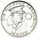 @ESTUCHE y CERTIFICADO@ GIBRALTAR 14 ECUS / 10 LIBRAS 1993 SIR WINSTON CHURCHILL KM.631 MONEDA DE PLATA PROOF