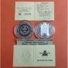FRANCIA 100 FRANCOS 1990 CARLOMAGNO KM.989 PLATA PROOF + CERTIFICADO France 15 Ecus 1990