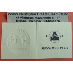 FRANCIA 100 FRANCOS 1991 RENÉ DESCARTES KM.1002 PLATA PROOF + CERTIFICADO France 15 Ecus 1991