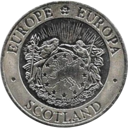 @ESTUCHE y CERTIFICADO@ ESCOCIA 25 ECU 1992 UNICORNIO MONEDA DE PLATA PROOF silver 0,74 ONZAS