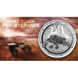 . 1 aaacoin NIUE 2 DOLARES 2021 PERSEVERANCE ONDA ESPECIAL EN MARTE MONEDA DE PLATA cápsula OZ ONZA