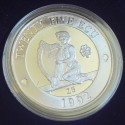 @ESTUCHE y CERTIFICADO@ IRLANDA DEL NORTE 25 ECU 1992 JOVEN y ARPA KM.X.P.3 MONEDA DE PLATA PROOF silver 0,68 ONZAS