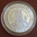 @ESTUCHE y CERTIFICADO@ GALES 25 ECU 1992 EDWARD THE BLACK PRINCE MONEDA DE PLATA PROOF silver 0,68 ONZAS
