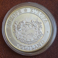 @ESTUCHE y CERTIFICADO@ ESCOCIA 25 ECU 1992 UNICORNIO MONEDA DE PLATA PROOF silver 0,74 ONZAS