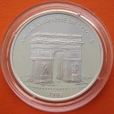 FRANCIA 100 FRANCOS 1993 PARIS EL ARCO DEL TRIUNFO KM.1031 PLATA PROOF France 15 Ecus ESTUCHE y CERTIFICADO
