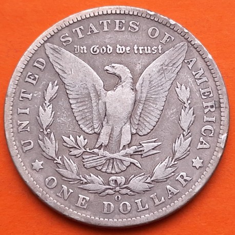 ESTADOS UNIDOS 1 DOLAR 1901 O MORGAN KM.110 MONEDA DE PLATA MUY CIRCULADA USA Silver $1 Dollar Coin R/5