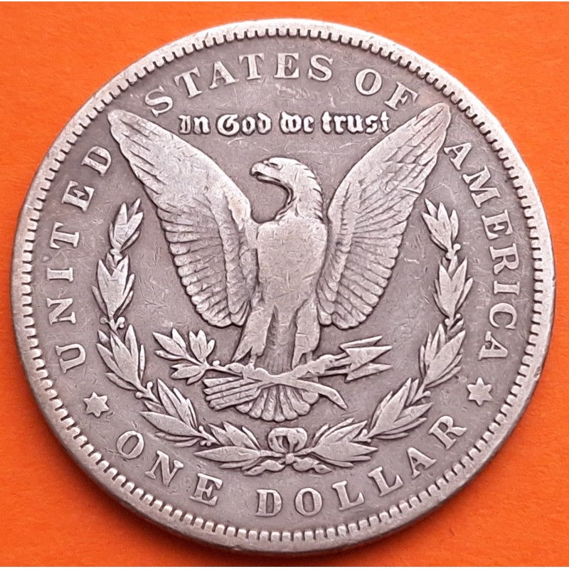 ESTADOS UNIDOS 1 DOLAR 1891 MORGAN KM.110 MONEDA DE PLATA MUY CIRCULADA USA silver $1 Dollar R/5