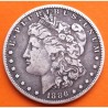 ESTADOS UNIDOS 1 DOLAR 1886 O MORGAN KM.110 MONEDA DE PLATA MUY CIRCULADA USA Silver $1 Dollar Coin R/4