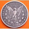 ESTADOS UNIDOS 1 DOLAR 1886 O MORGAN KM.110 MONEDA DE PLATA MUY CIRCULADA USA Silver $1 Dollar Coin R/4