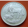 . @VER FOTOS - IMPERFECCIONES@ CHINA 10 YUAN 1995 UNICORN MONEDA DE PLATA PURA 999 Pure Silver 8.000 uds