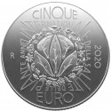 . @ESCASA@ ITALIA 5 EUROS 2020 AÑO INTERNACIONAL DE LA SALUD VEGETAL MONEDA DE PLATA SC 0,53 Onzas