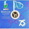 . @Tirada 5.000 uds@ BENELUX CARTERA OFICIAL EUROS 2023 SC 1 Cts. a 1€ + 2 EUROS 2023 SET LUXEMBURGO + BELGICA + HOLANDA