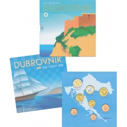 . 1º AÑO DE EMISIÓN x CROACIA CARTERA OFICIAL EUROS 2023 SC 1+2+5+10+20+50 Cts y 1€ + 2 EUROS 2023 SET KMS Croatia