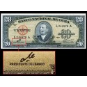 @FIRMA DEL CHE GUEVARA@ CUBA 20 PESOS 1960 ANTONIO MACEO Serie P...A Pick 80.C BILLETE SC Caribe UNC BANKNOTE