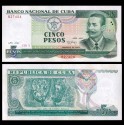 CUBA 5 PESOS 1991 ANTONIO MACEO y MILITARES Color Verde Pick 108A BILLETE SC Caribe UNC BANKNOTE