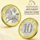 . @2/MARZO Envío@ CHINA 10 YUAN 2026 AÑO DEL CABALLO DORADO MONEDA BIMETALICA Year of HORSE Lunar Zodiac