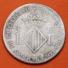 . @ASEDIO DE VALENCIA@ ESPAÑA Rey FERNANDO VII 4 REALES 1823 L KM.85 MONEDA DE PLATA Spain coin